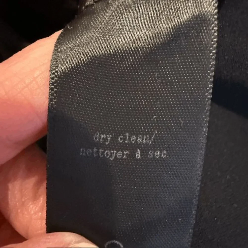 Rag & Bone Stretch Black Blazer Texture Lapel and Front Pocket Trim‎ Size 8